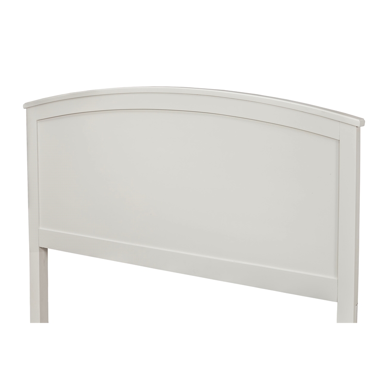 Pemberly Row Modern California King Wood Headboard Only in White