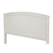 Pemberly Row Modern California King Wood Headboard Only in White