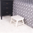 Pemberly Row Modern / Contemporary White Finish Wood Step Stool