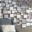 Pemberly Row Modern / Contemporary Wood Wall Mirror in Antique Gold