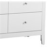 Pemberly Row Modern / Contemporary 4 Drawer TV Stand in White