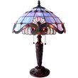 Pemberly Row Contemporary Tiffany-style 2 Light Table Lamp 14.5