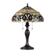 Pemberly Row Contemporary Tiffany-style 2 Light Table Lamp 16