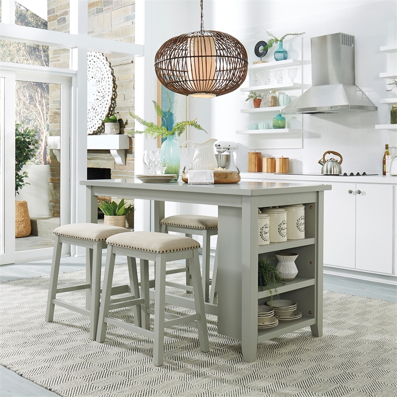 Pemberly Row Modern / Contemporary Multi 5 Piece Counter Set