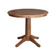 Pemberly Row 36 in. Wood Dining Table w/ 2 Madrid Ladderback Chairs - Oak