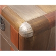 Pemberly Row 3-Drawer 3-Door Sideboard with Copper Metal Cladding