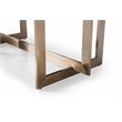 Pemberly Row Rectangular Modern Wood & Stainless Steel Dining Table in Black