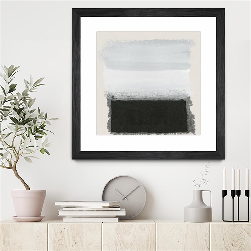Pemberly Row 36x36 Star Night Interlude Matted and Framed in White