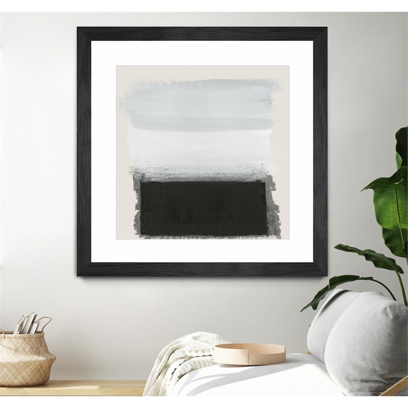 Pemberly Row 36x36 Star Night Interlude Matted and Framed in White