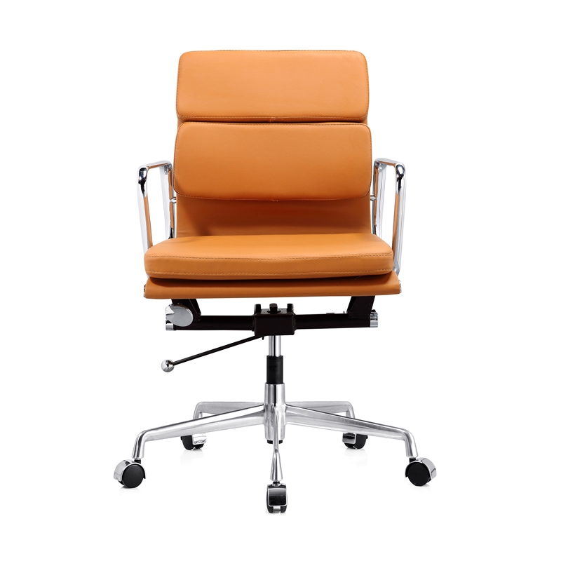 Pemberley Row Faux Leather Tan Office Chair Adjustable 23