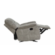 Pemberly Row Transitional Polyester Glider Recliner in Shadow Natural