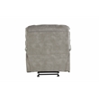 Pemberly Row Transitional Polyester Glider Recliner in Shadow Natural