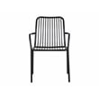 Pemberly Row Contemporary Outdoor Dining Chair - Black (Set of 2)