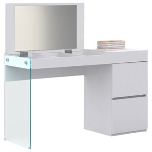 Pemberley Row Engineered Wood White Vanity Rectangular 49&quot x 20&quot x 30&quot