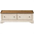Pemberly Row Modern / Contemporary White Finish Storage Hall Bench