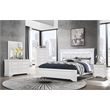 Pemberly Row Contemporary Solid Wood White 2-Drawer Nightstand