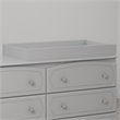 Pemberly Row Modern Transitional Changing Table Topper in Gray