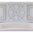 Pemberly Row Modern Chrome Stainless Steel Contemporary Wall Decor