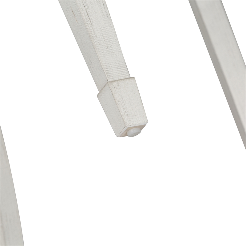 Pemberly Row Modern White Slat Back Side Chair (RTA)-Set of 2