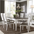 Pemberly Row Modern White Slat Back Side Chair (RTA)-Set of 2