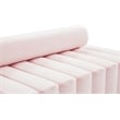 Pemberly Row Modern / Contemporary Pink Finish Velvet Loveseat