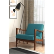 Pemberly Row Modern / Contemporary Lounge Chair in Turquoise