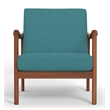Pemberly Row Modern / Contemporary Lounge Chair in Turquoise