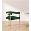 Pemberly Row Contemporary Green Velvet Dining Chair (Set of 2)