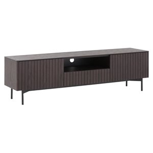 Pemberly Row TV Stand for TVs up to 63&quot Modern Ash Wood TV Stand in Brown