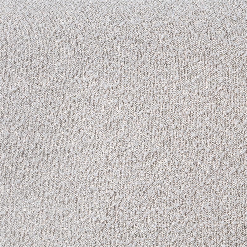 Pemberly Row Modern / Contemporary Cream Boucle Fabric King Bed