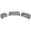 Pemberly Row Modern / Contemporary Gray Finish Boucle Fabric Sofa