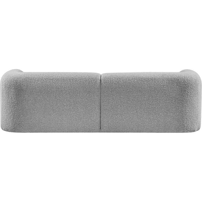 Pemberly Row Modern / Contemporary Gray Finish Boucle Fabric Sofa