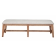 Pemberly Row Contemporary Solid Pine Dining Bench in Natural