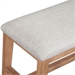 Pemberly Row Contemporary Solid Pine Dining Bench in Natural