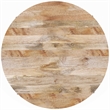 Pemberley Row Mango Wood Natural Coffee Table Round Modern Design 38