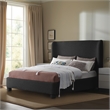Pemberley Row Boucle Fabric Black Queen Bed Rectangular Contemporary 73