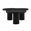 Pemberly Row Modern / Contemporary Onyx Black Finish Coffee Table