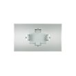 Pemberley Row Glass White Dining Table Rectangular Glossy Lacquer Finish 72