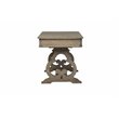 Pemberley Row Rubberwood Brown Writing Desk Rectangular Scrolled Legs 60