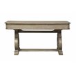 Pemberley Row Rubberwood Brown Writing Desk Rectangular Scrolled Legs 60