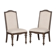 Pemberley Row Fabric Beige Dining Chair Rectangular Upholstered 22.25
