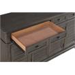 Pemberly Row Contemporary Gray-Brown Server with Wine Storage