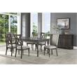 Pemberly Row Contemporary Gray-Brown Server with Wine Storage