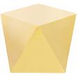 Pemberly Row Modern Stainless Steel Contemporary End Table in Gold