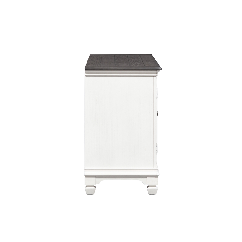 Pemberly Row Modern / Contemporary White Finish 56 Inch TV Console