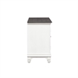 Pemberly Row Modern / Contemporary White Finish 56 Inch TV Console