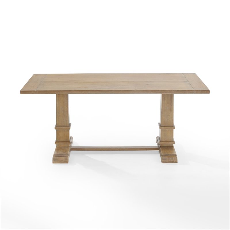 Pemberly Row Modern / Contemporary Wood Dining Table in Rustic Brown