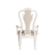 Pemberly Row Modern White Splat Back Uph Arm Chair (RTA)-Set of 2