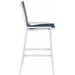 Pemberly Row Modern Navy Outdoor Patio Mesh Barstool (Set of 2)