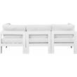 Pemberly Row Modern / Contemporary White Outdoor Patio Modular Sofa